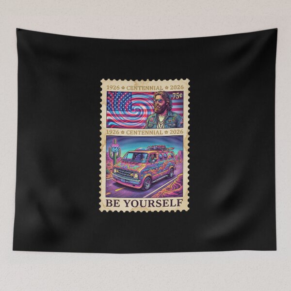 Item preview, Route 66 Centennial Retro Bus Run - Be Yourself Neon Stamp designed and sold by G350.