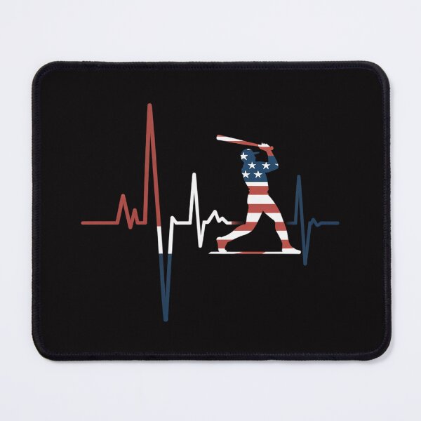Item preview, Home Run Baseball Flag Baseball Heartbeat designed and sold by berniceschm.