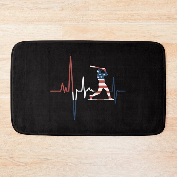Item preview, Home Run Baseball Flag Baseball Heartbeat designed and sold by berniceschm.