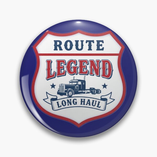 Item preview, Route Legend American Shield Vintage Semi Trucker Hat Design designed and sold by HomeFeeling.