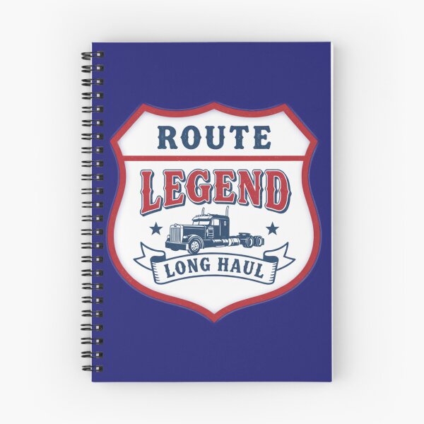 Item preview, Route Legend American Shield Vintage Semi Trucker Hat Design designed and sold by HomeFeeling.