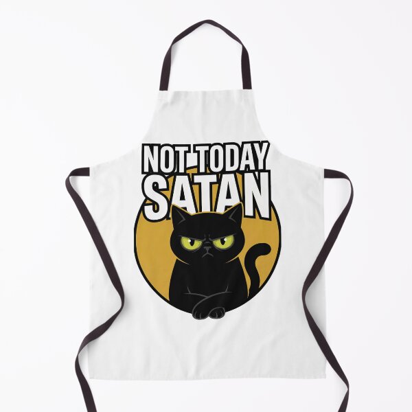 Item preview, Not Today Satan Grumpy Cat Funny Black Cat designed and sold by Quillway.