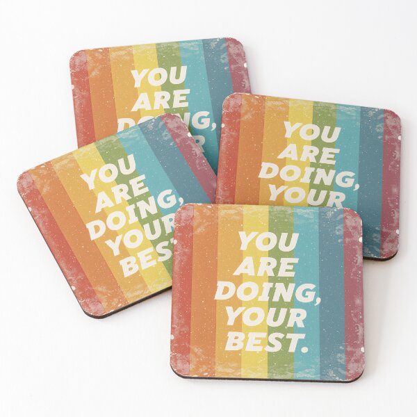 Item preview, Colorful background with a message reminding people that they are doing their best and to keep trying in any situation designed and sold by SpaceartLilu.