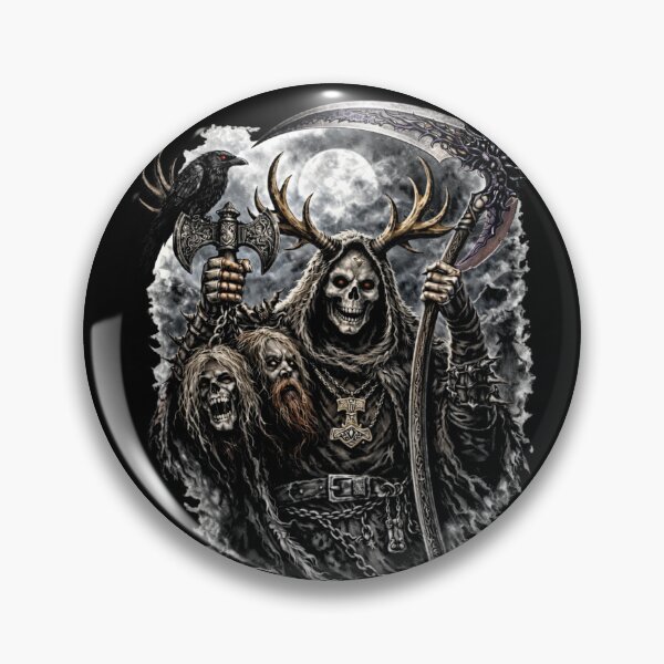Artikelvorschau, SVT Reaper of Asatru – Geweihtragender Todessere – Nordische heidnische Kunst entworfen und verkauft von SEVERTREND APPAREL .