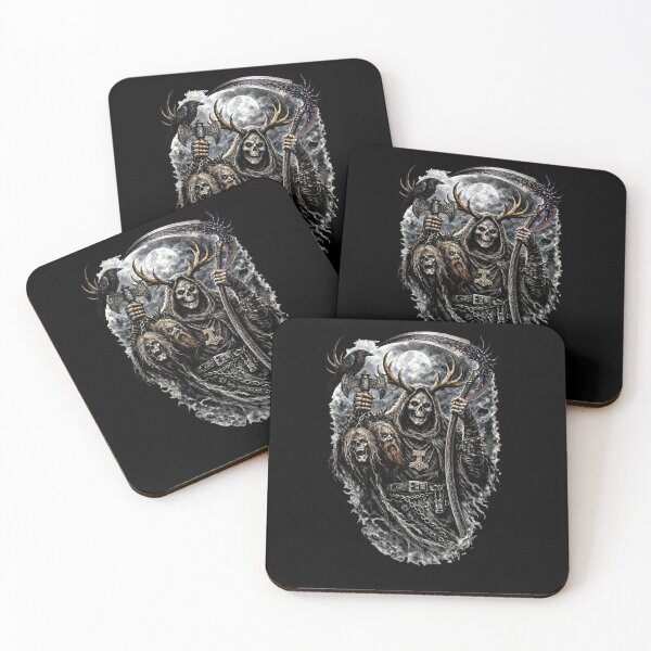 Item preview, SVT Reaper of Asatru – Antlered Death Reaper Norse Pagan Art designed and sold by SEVERTREND APPAREL .