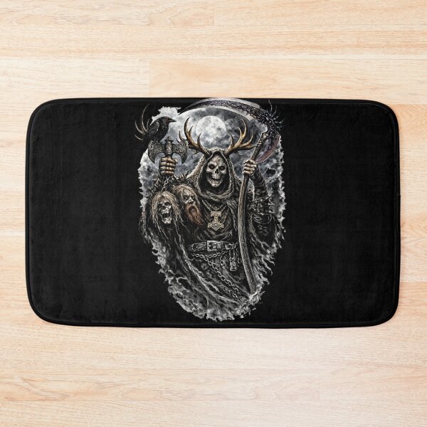Item preview, SVT Reaper of Asatru – Antlered Death Reaper Norse Pagan Art designed and sold by SEVERTREND APPAREL .