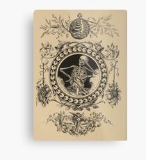 1861 Death Skeleton Metal Print