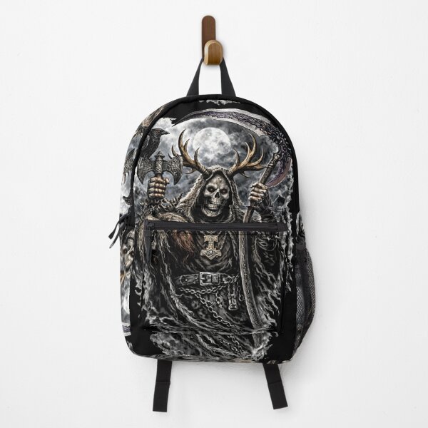 Item preview, SVT Reaper of Asatru – Antlered Death Reaper Norse Pagan Art designed and sold by SEVERTREND APPAREL .