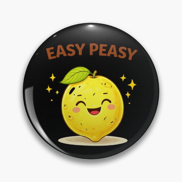 Item preview, Easy Peasy Cute Lemon Pun designed and sold by Papier Atelier Art.