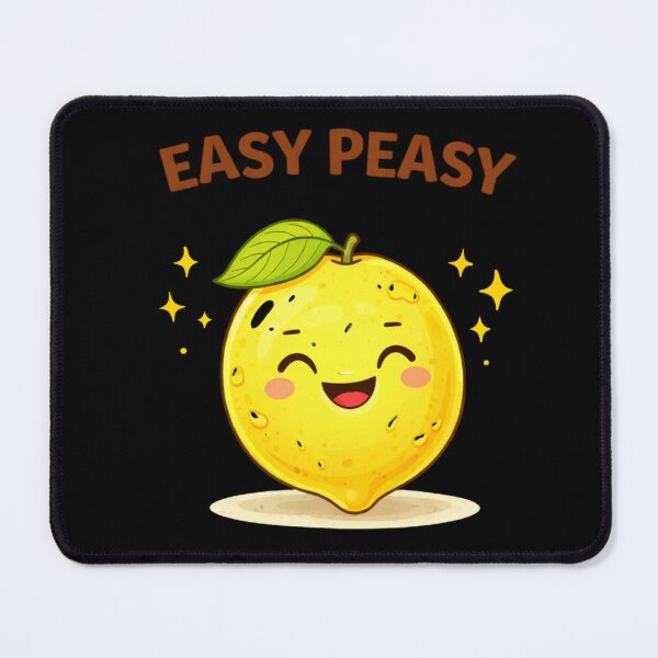 Item preview, Easy Peasy Cute Lemon Pun designed and sold by Papier Atelier Art.
