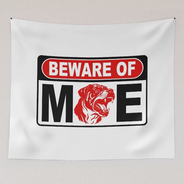 Item preview, Beware of Me; Rottweiler; designed and sold by StickerApe.