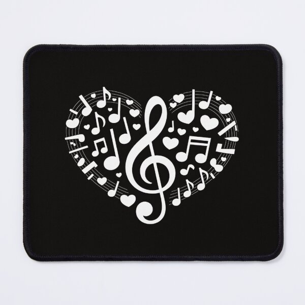 Item preview, Musical Notes Music Lovers Gift Heart Shape Valentines Day designed and sold by AnimeManga2D.