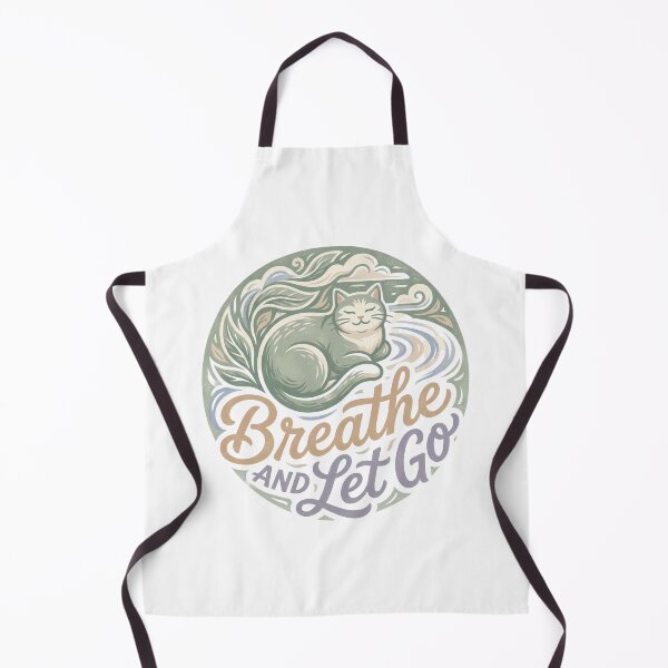 Item preview, Breathe And Let Go Zen Cat Mindful Wellness Peace Gift designed and sold by Quillway.