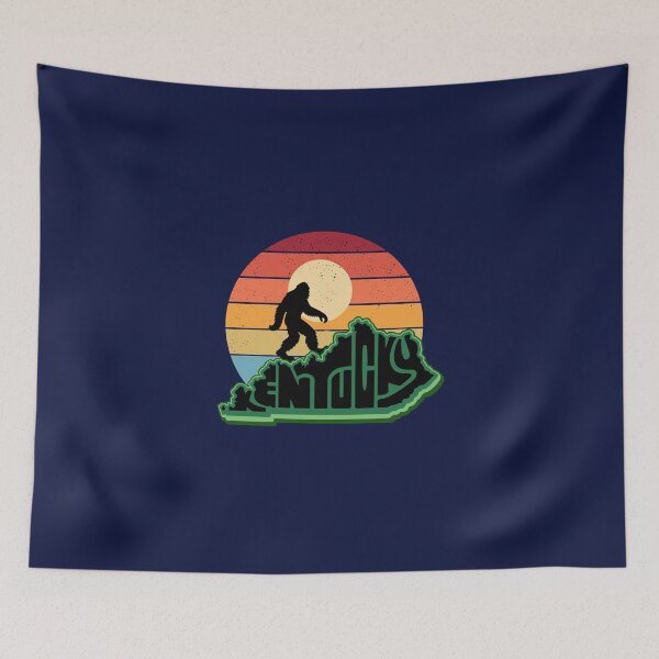 Item preview, Kentucky Bigfoot Retro Sunset – State Pride Kentuckian Graphic designed and sold by statecrafted.