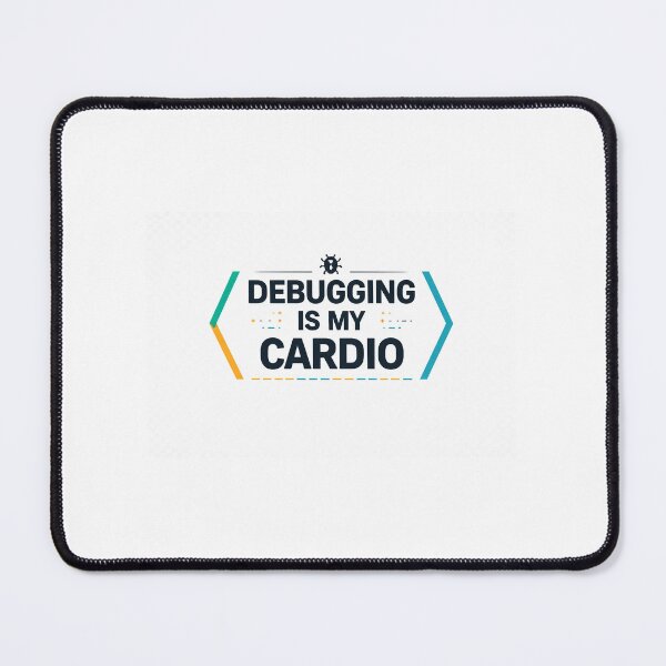 Item preview, Debugging Is My Cardio Coding Meme designed and sold by Pixel & Punchlines.