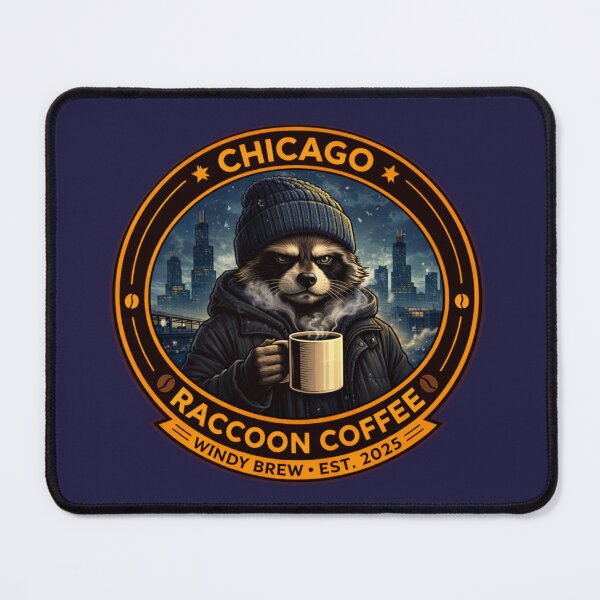 Item preview, Chicago Raccoon Coffee – Windy Brew designed and sold by TytherleyTees.