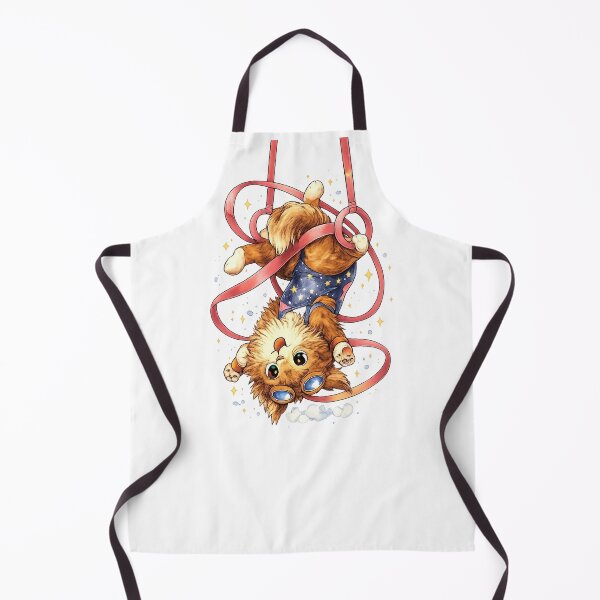Item preview, Aerial Arts Maine Coon T-Shirt – Cute Kawaii Cat Doing Silly Aerial Tricks designed and sold by Paws-nd-Prints.