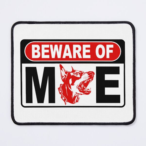 Item preview, Beware of Me; Dobermann; designed and sold by StickerApe.