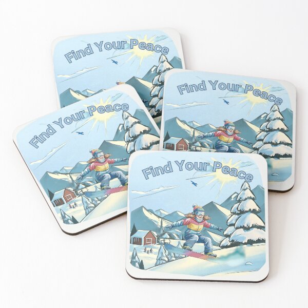 Item preview, Find Your Peace, Snowboarding designed and sold by Nightshade Pixie Creations.