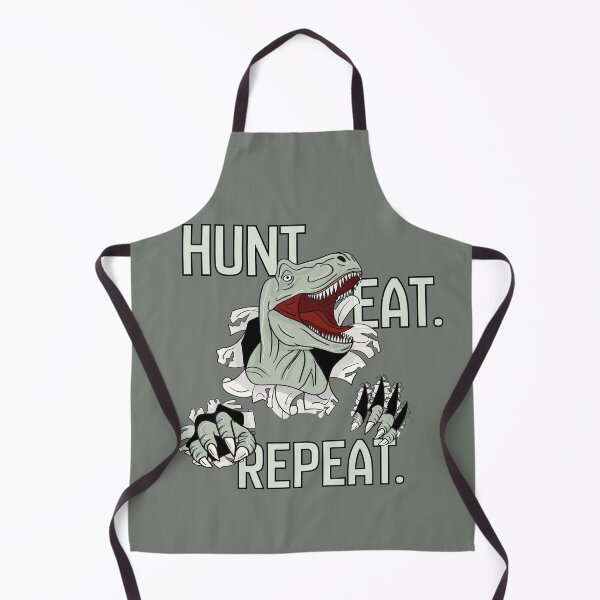 Item preview, "HUNT. EAT. REPEAT." - Raptor designed and sold by DINOSA - Creative Studio.