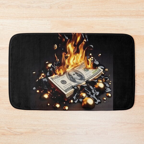 Item preview, Cash is Trash - Burning Dollar Inflation Art designed and sold by Samthecreator01.