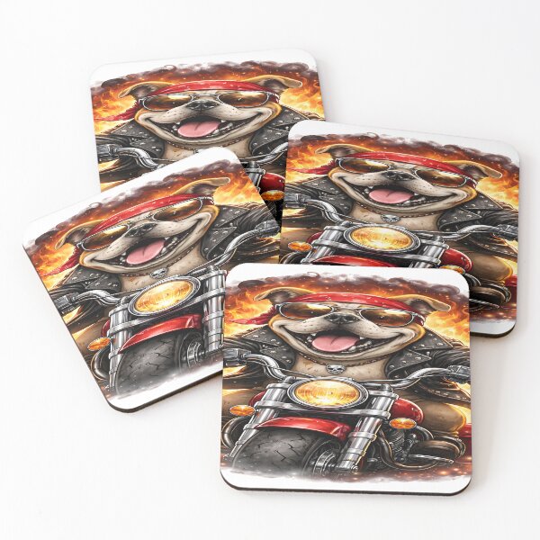 Item preview, Bulldog Biker – Ride or Bark Hard designed and sold by PrintigoUK.