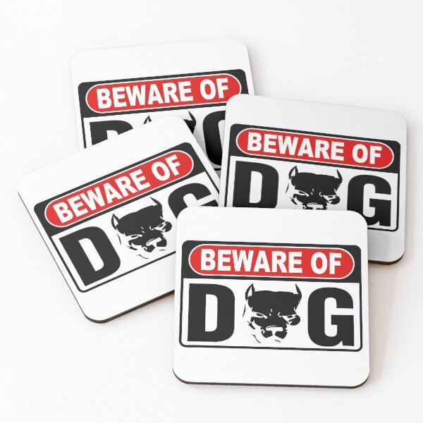 Item preview, Beware of Dog; Pitbull; designed and sold by StickerApe.