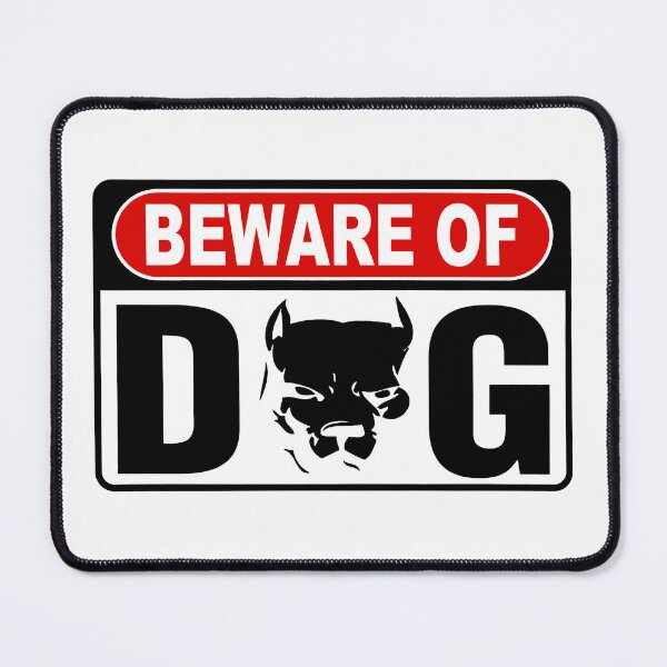 Item preview, Beware of Dog; Pitbull; designed and sold by StickerApe.