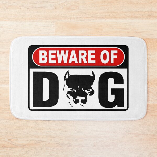 Item preview, Beware of Dog; Pitbull; designed and sold by StickerApe.