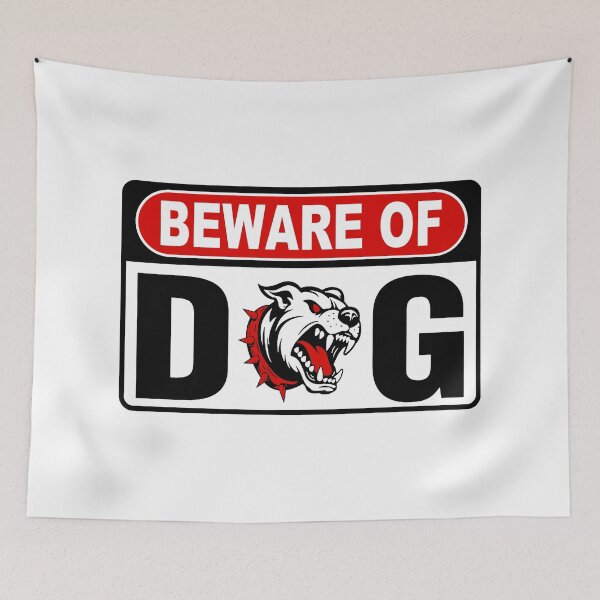 Item preview, Beware of Dog; Pitbull; designed and sold by StickerApe.