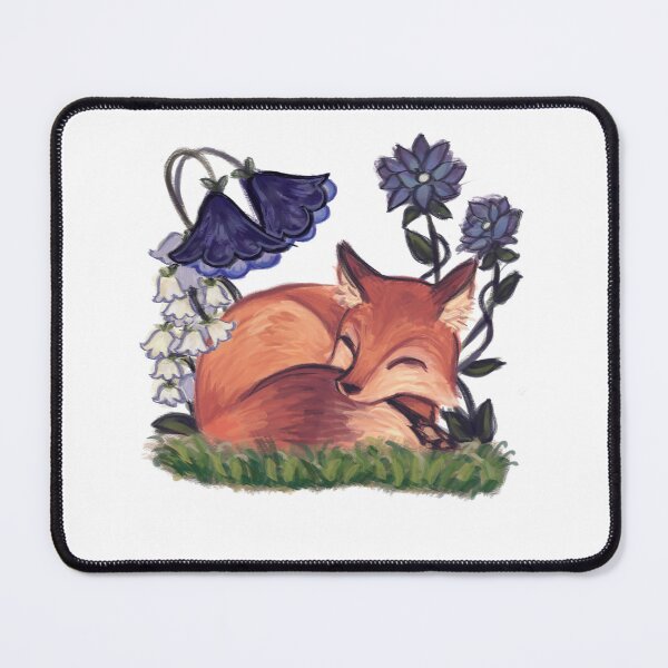 Item preview, Fox Among Flowers Sticker designed and sold by marphiecloud5.