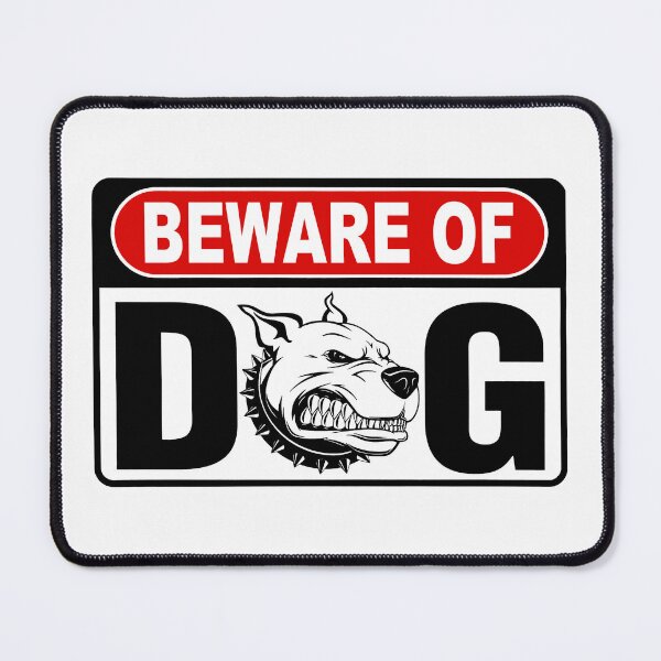 Item preview, Beware of Dog; Pitbull; designed and sold by StickerApe.