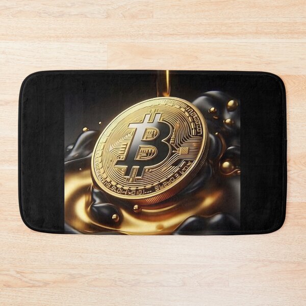 Item preview, Golden Bitcoin - 3D Cryptocurrency Art designed and sold by Samthecreator01.