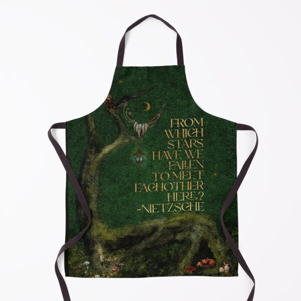 Item preview, Forestcore Watercolor With Romantic Dark Academia Quote Nietzsche designed and sold by Monica Laipple.