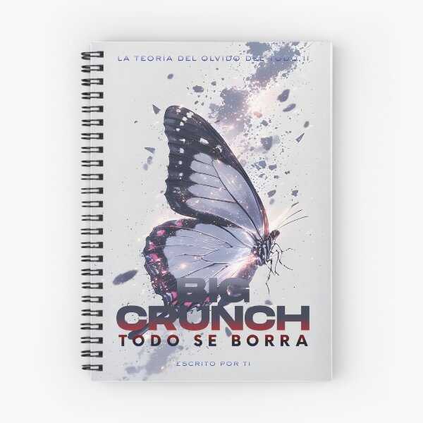 Item preview, Dark science fiction notebook - Big Crunch Everything Gets Erased designed and sold by Anomaly 404 Error.