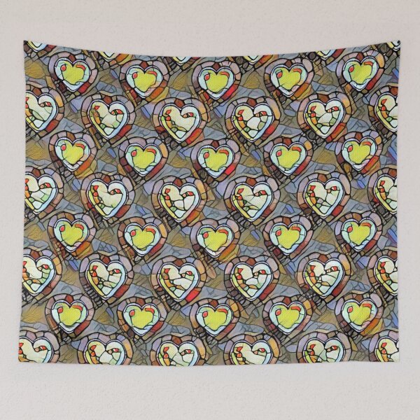 Item preview, Mosaic Pulse of Ruby Twilight Pattern designed and sold by shaang.