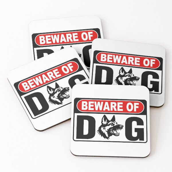 Item preview, Beware of Dog; German Shepherd; designed and sold by StickerApe.