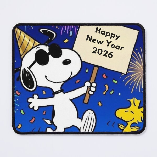 Item preview, Happy New Year 2026 Snoopy Celebration designed and sold by Innova_Creations.