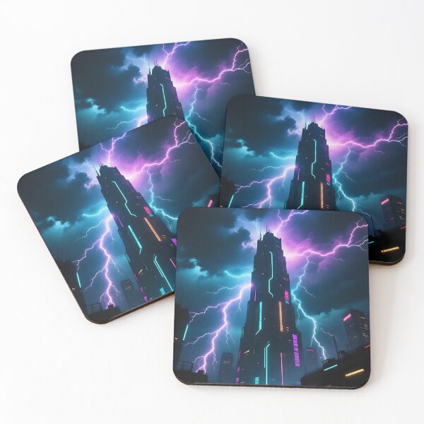 Item preview, Artistic view of a thunderstorms with lighting.  designed and sold by Nomad-Maynard.
