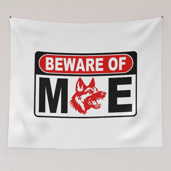 Item preview, Beware of Me; German Shepherd; designed and sold by StickerApe.