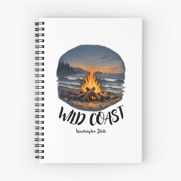 Item preview, Wild Coast Washington State Beach Campfire designed and sold by SaltwindApparel.