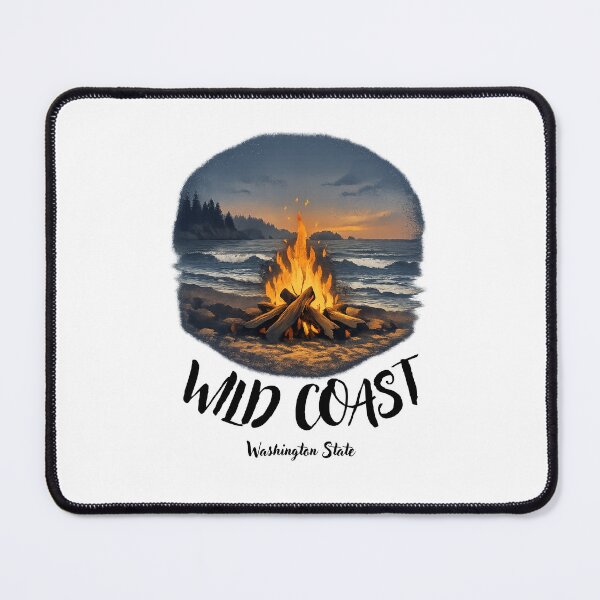Item preview, Wild Coast Washington State Beach Campfire designed and sold by SaltwindApparel.