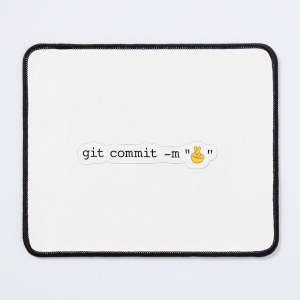 Artikelvorschau, Git-Commit-Finger-gekreuzt-Emoji entworfen und verkauft von Pixel & Punchlines.