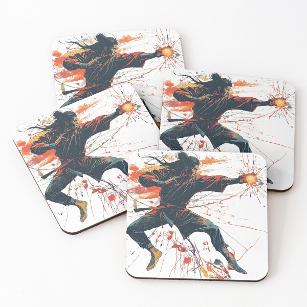 Item preview, Karate Ink Art with Color Splash – Japanese Martial Arts Warrior Design designed and sold by Chippychips1.
