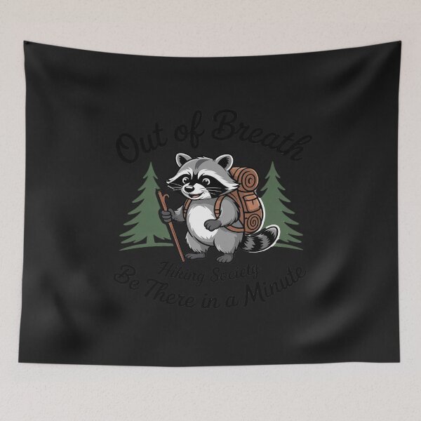 Item preview, Out of Breath Hiking Society Funny Hiking designed and sold by Rackaam.