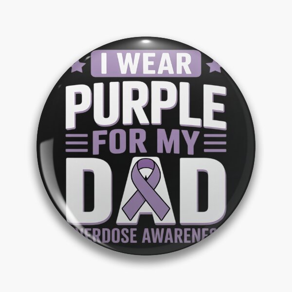 Item preview, Overdose Awareness Dad Purple Ribbon Papa Father´s Day designed and sold by Rackaam.