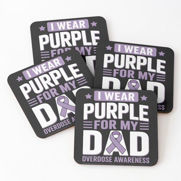 Item preview, Overdose Awareness Dad Purple Ribbon Papa Father´s Day designed and sold by Rackaam.