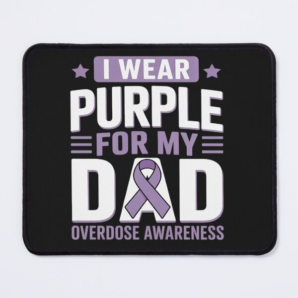 Item preview, Overdose Awareness Dad Purple Ribbon Papa Father´s Day designed and sold by Rackaam.