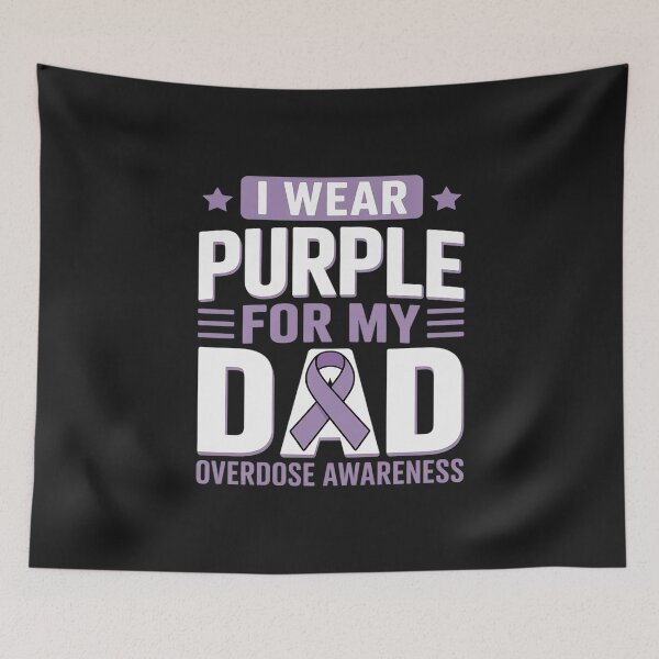 Item preview, Overdose Awareness Dad Purple Ribbon Papa Father´s Day designed and sold by Rackaam.