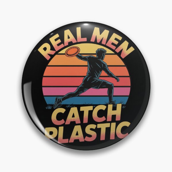 Item preview, Real Men Catch Plastic Flying Disc Ultimate Frisbee designed and sold by skanderio.